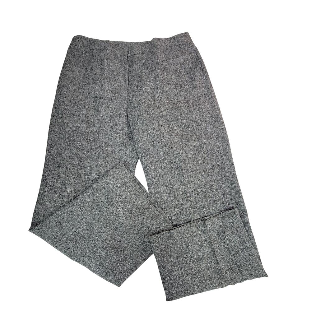 Evan Picone Gray Straight Leg Pants Size 16 Dress Career Slacks